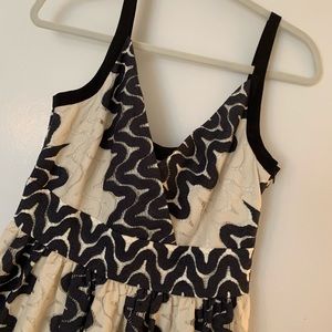 Kate spade navy and cream midi dress